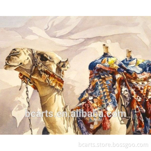 New arrival colored dressing arrogant camel oil painting